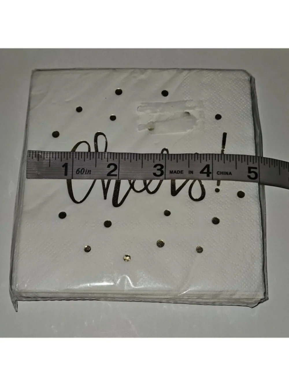 NEW 8 Packages CHEERS Napkins (30/pack) Gold Graduation Wedding Retirement Party